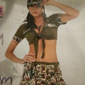 NWT Sexy Military Major Uniform Costume MEDIUM